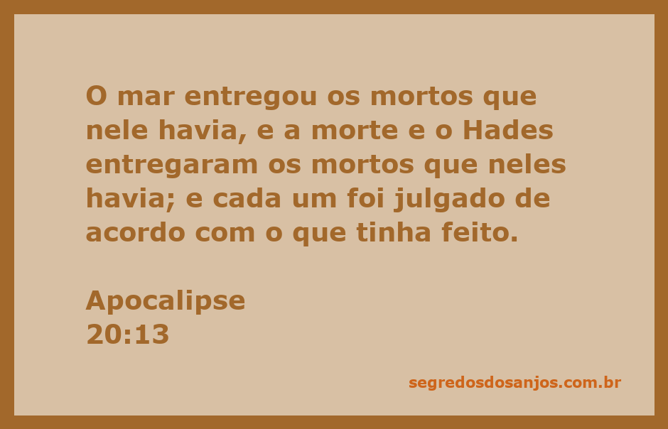 Ilustração da ressurreição e julgamento dos mortos conforme Apocalipse 20:13.