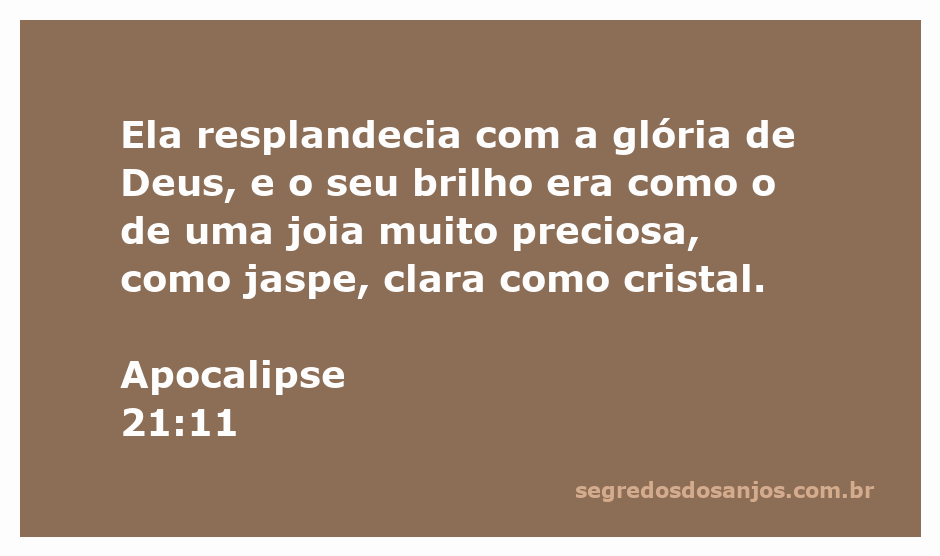 Imagem representando a Nova Jerusalém resplandecendo com a glória de Deus, com brilho semelhante a uma joia preciosa.