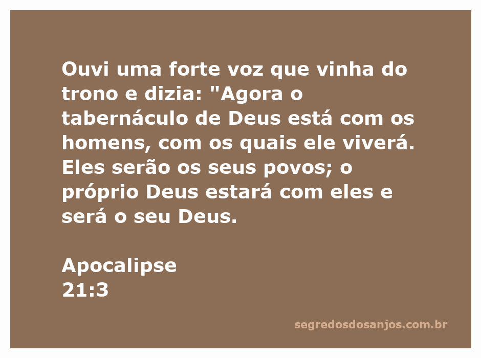 Imagem representativa do tabernáculo de Deus entre os homens, simbolizando a presença divina.