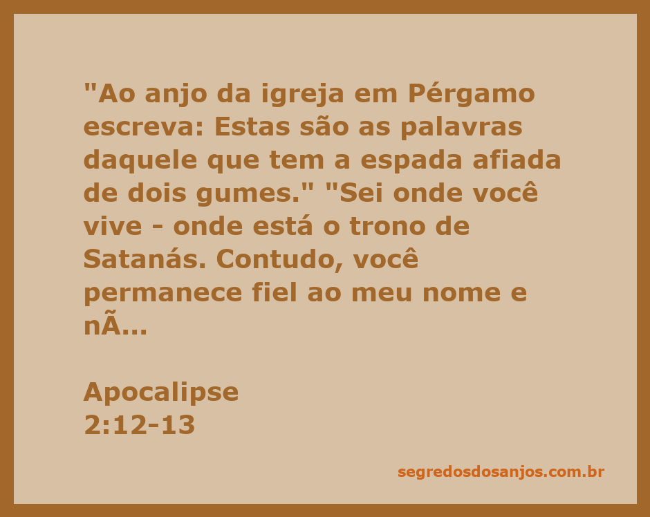 Imagem representativa da carta à igreja em Pérgamo, simbolizando a fidelidade dos crentes em um ambiente hostil.