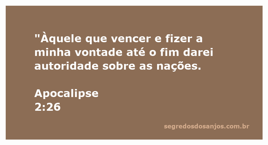 Imagem representativa da promessa de autoridade sobre as nações para aqueles que vencerem e cumprirem a vontade de Deus, conforme Apocalipse 2:26.