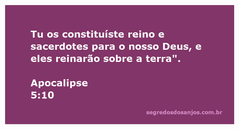 Imagem representativa de Apocalipse 5:10, mostrando o conceito de realeza e sacerdócio em relação a Deus.