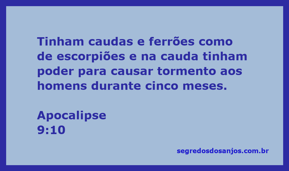 Imagem simbólica de criaturas com caudas e ferrões de escorpiões, representando o tormento descrito em Apocalipse 9:10.