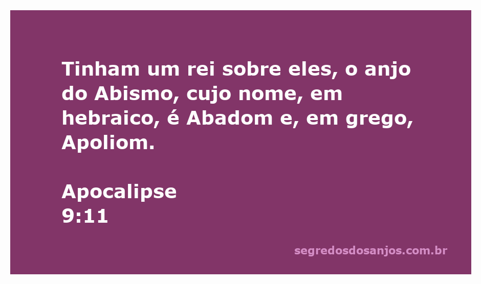 Imagem representativa do anjo do Abismo, Abadom, mencionado em Apocalipse 9:11.