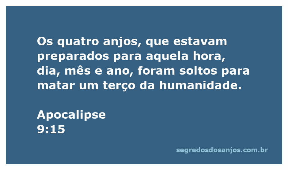 Imagem representando os quatro anjos liberados em Apocalipse 9:15