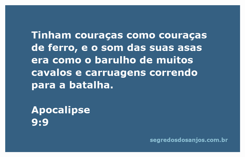 Imagem de criaturas com couraças de ferro, simbolizando poder e guerra, com asas fazendo barulho como cavalos correndo para a batalha.