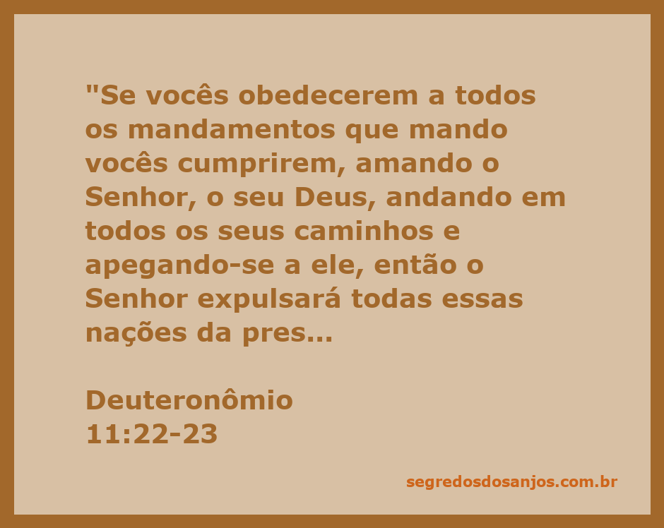 Imagem representando a obediência a Deus e a promessa de vitória sobre nações maiores, com elementos simbólicos como uma estrada e uma figura orando.