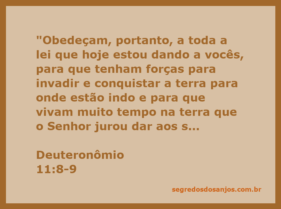 Imagem representativa de Deuteronômio 11:8-9, destacando a obediência à lei e a promessa da terra abundante.