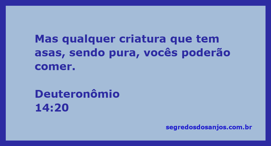 Ilustração de aves puras mencionadas em Deuteronômio 14:20, representando a permissão para consumo.
