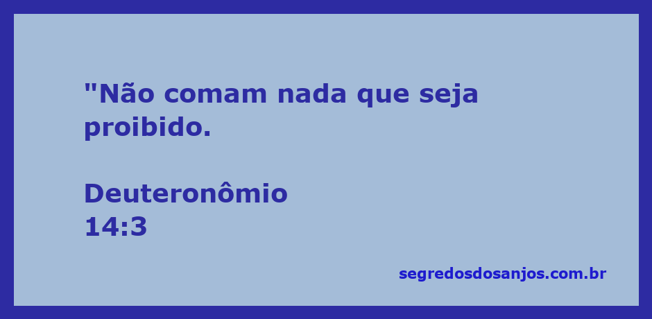 Imagem que ilustra o versículo Deuteronômio 14:3, enfatizando a proibição de certos alimentos.