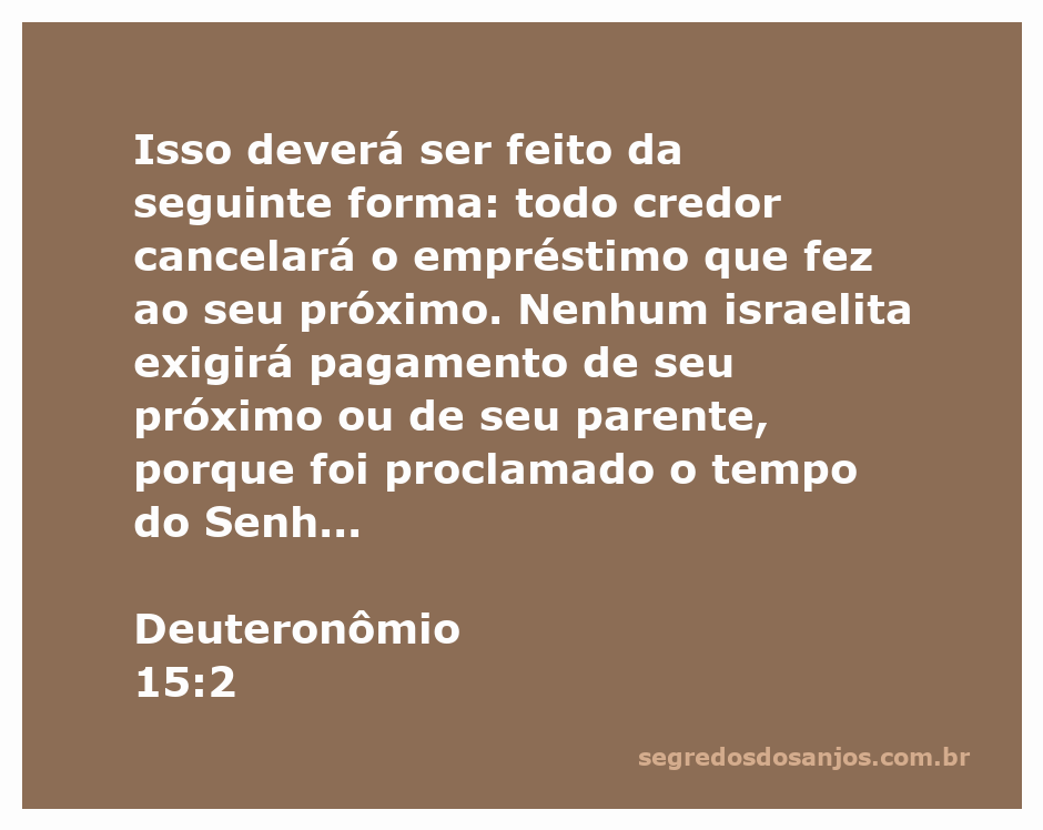 Imagem ilustrativa do perdão de dívidas conforme Deuteronômio 15:2, mostrando a liberdade financeira entre israelitas.