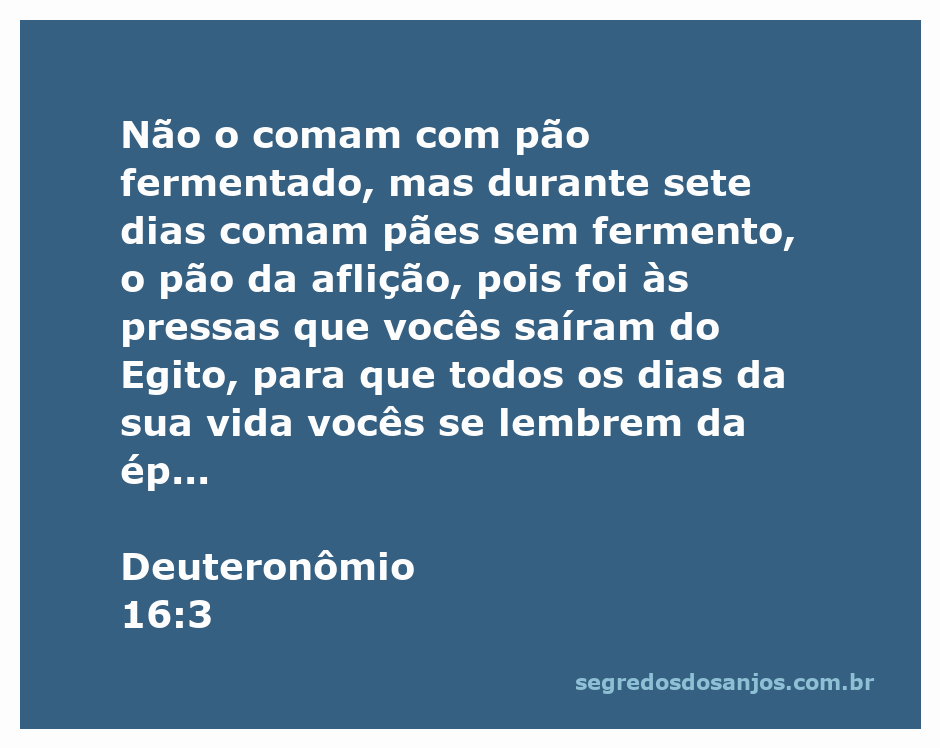 Imagem de pães sem fermento, representando a passagem de Deuteronômio 16:3 sobre a saída apressada do Egito.
