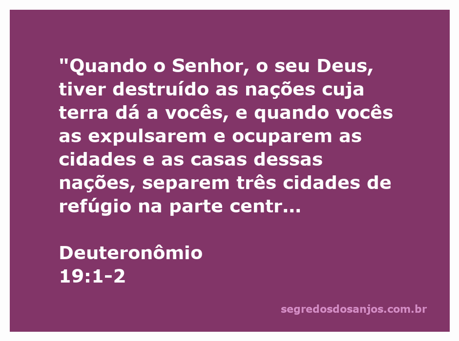 Imagem representativa das cidades de refúgio mencionadas em Deuteronômio 19:1-2, simbolizando proteção e segurança.