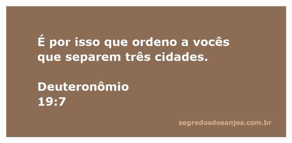 Imagem representando a separação de cidades conforme Deuteronômio 19:7