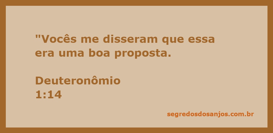 Imagem representativa de Deuteronômio 1:14, onde o povo expressa sua aprovação a uma proposta.