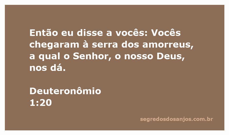 Imagem representativa da serra dos amorreus mencionada em Deuteronômio 1:20