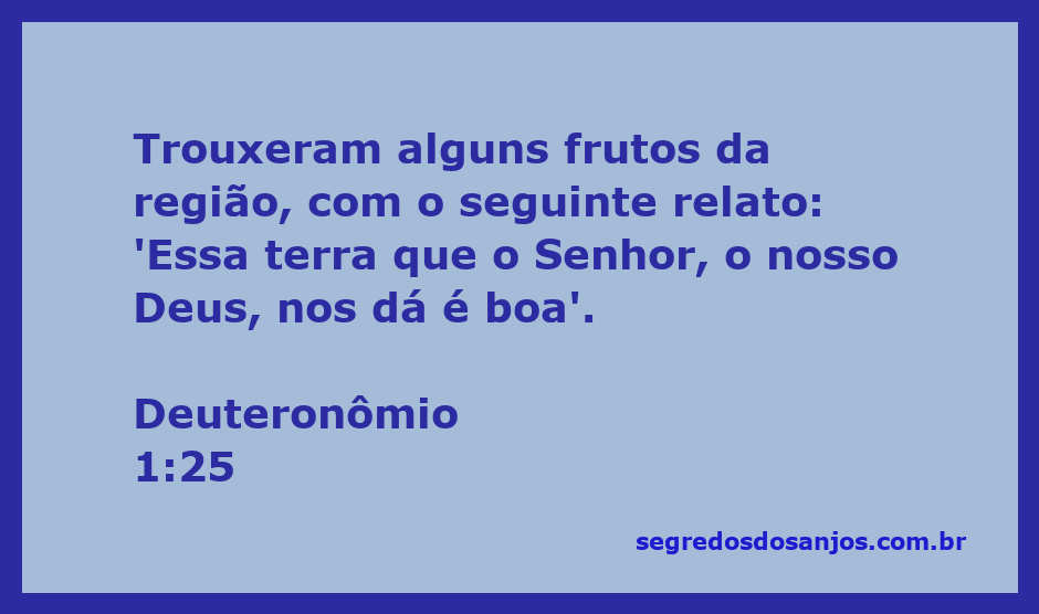 Imagem de frutos frescos representando a boa terra mencionada em Deuteronômio 1:25.