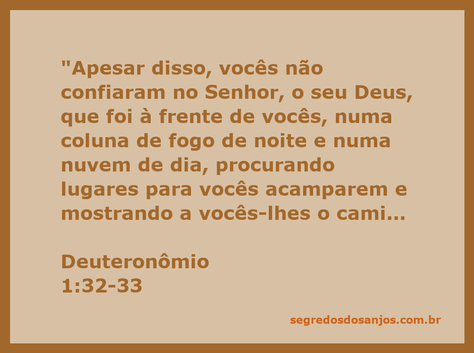 Imagem representativa da orientação divina com uma coluna de fogo à noite e uma nuvem durante o dia, simbolizando a presença de Deus em Deuteronômio 1:32-33.