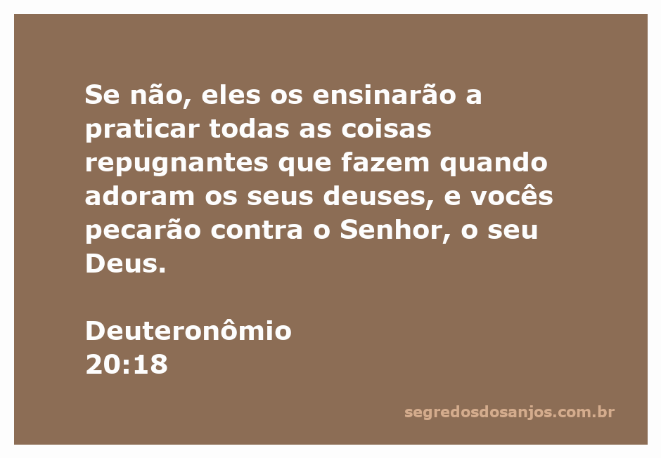Ilustração que representa Deuteronômio 20:18, enfatizando a importância da fidelidade a Deus e os perigos da influência de práticas idólatras.
