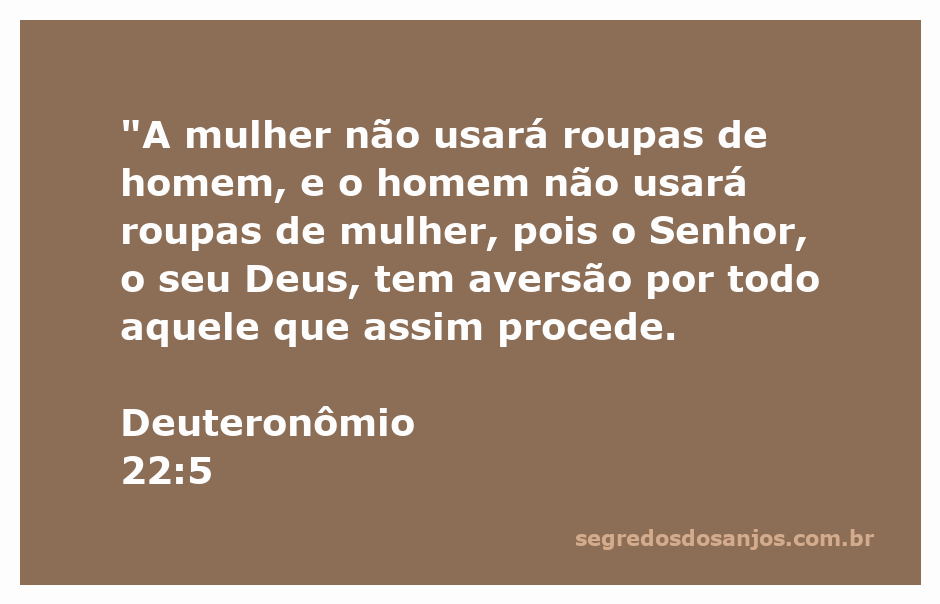 Imagem que ilustra Deuteronômio 22:5, destacando a distinção de vestimentas entre homens e mulheres conforme a Bíblia.