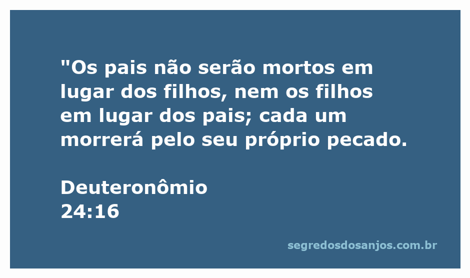 Imagem representativa da passagem Deuteronômio 24:16, destacando a responsabilidade individual por ações e pecados.