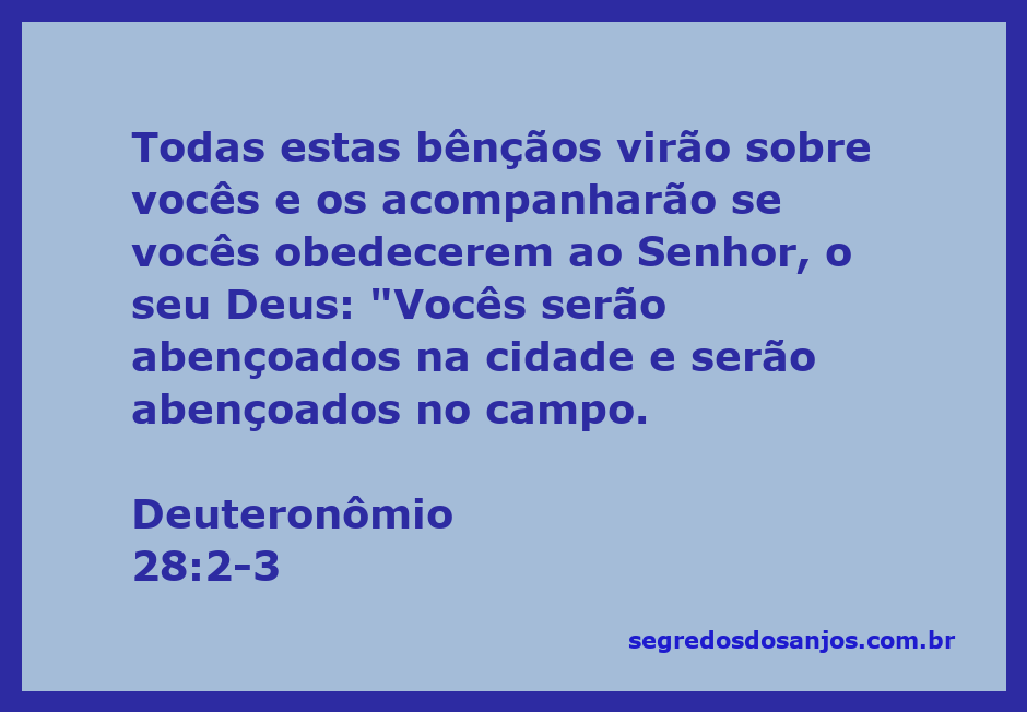 Imagem representativa das bênçãos de Deus sobre aqueles que obedecem, com uma paisagem de cidade e campo.