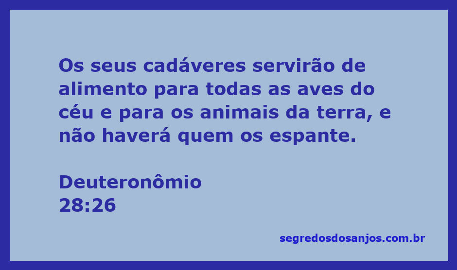 Imagem representativa de um campo com aves e animais, simbolizando a passagem de Deuteronômio 28:26.