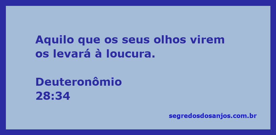 Uma representação artística da passagem Deuteronômio 28:34, mostrando uma pessoa em desespero por causa das visões perturbadoras.
