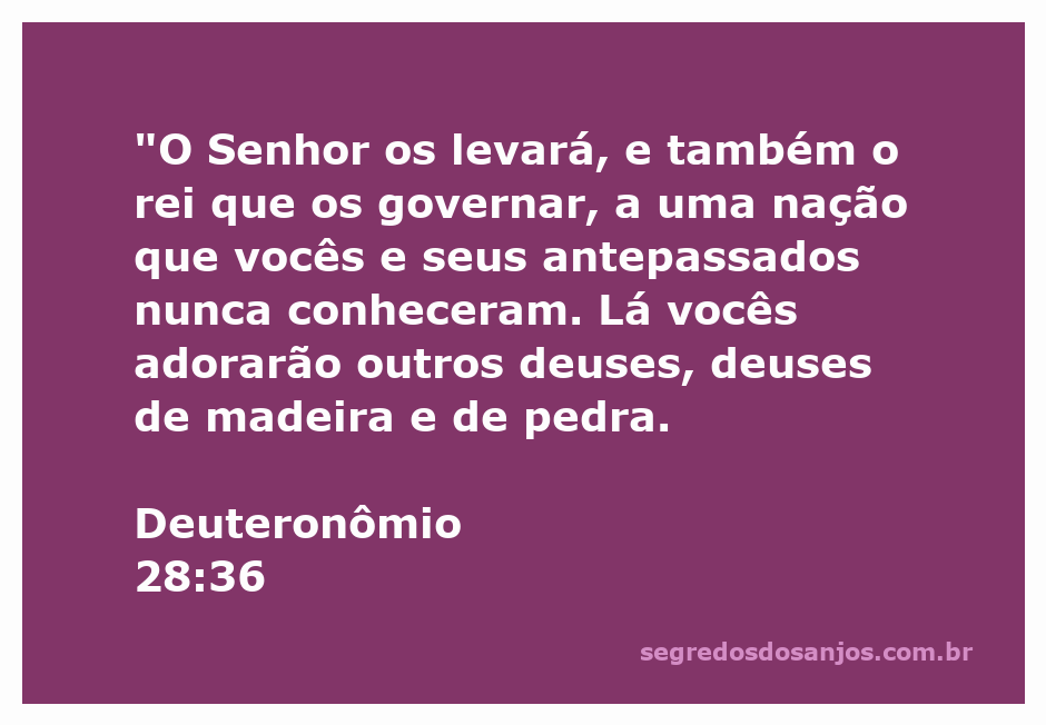 Representação artística da diáspora de Israel e adoração a deuses estranhos.