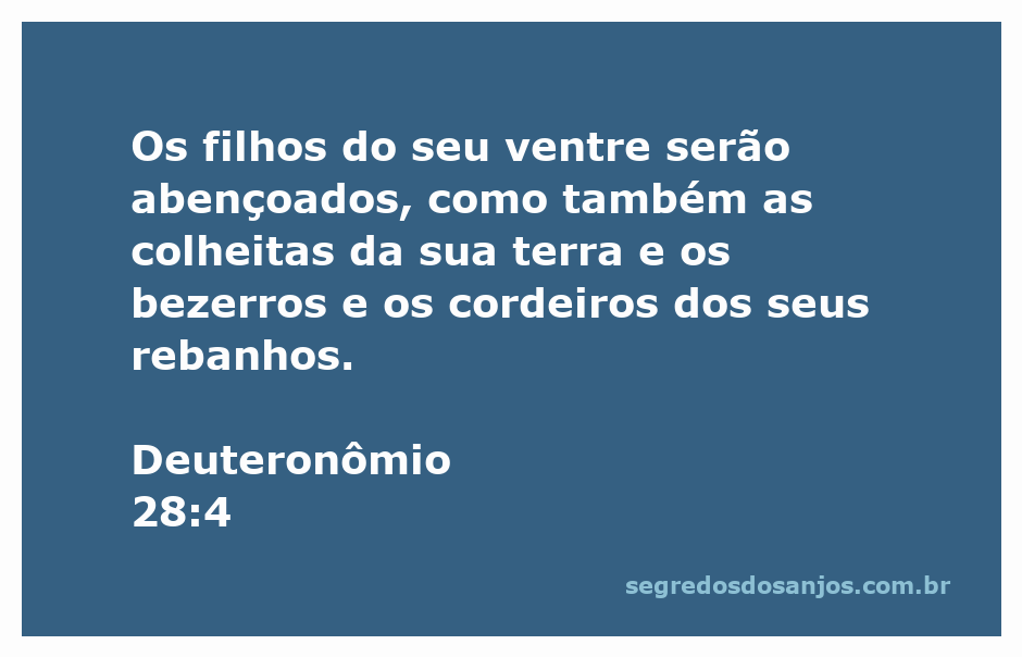 Imagem representativa da bênção divina sobre a colheita e a prole, inspirada no versículo Deuteronômio 28:4.