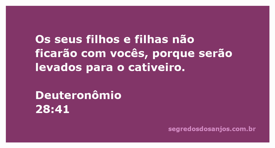 Imagem ilustrativa de uma família separada, simbolizando o cativeiro mencionado em Deuteronômio 28:41.