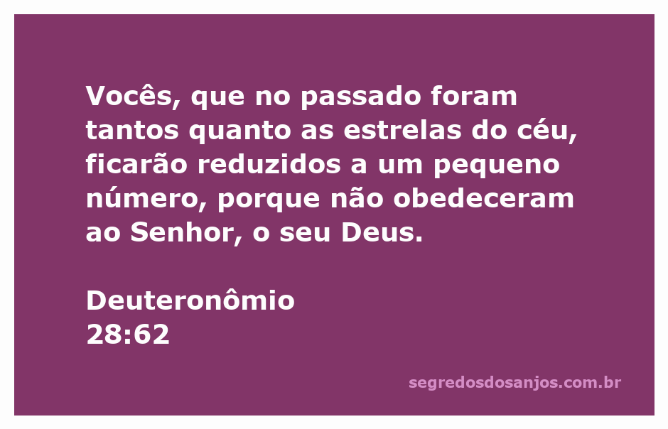Ilustração que representa a diminuição do povo de Israel, simbolizando a desobediência a Deus conforme Deuteronômio 28:62.