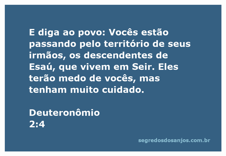 Mapa da região de Seir, mostrando o território dos descendentes de Esaú conforme Deuteronômio 2:4.