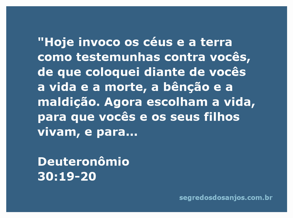 Imagem que representa a escolha entre vida e morte conforme Deuteronômio 30:19-20