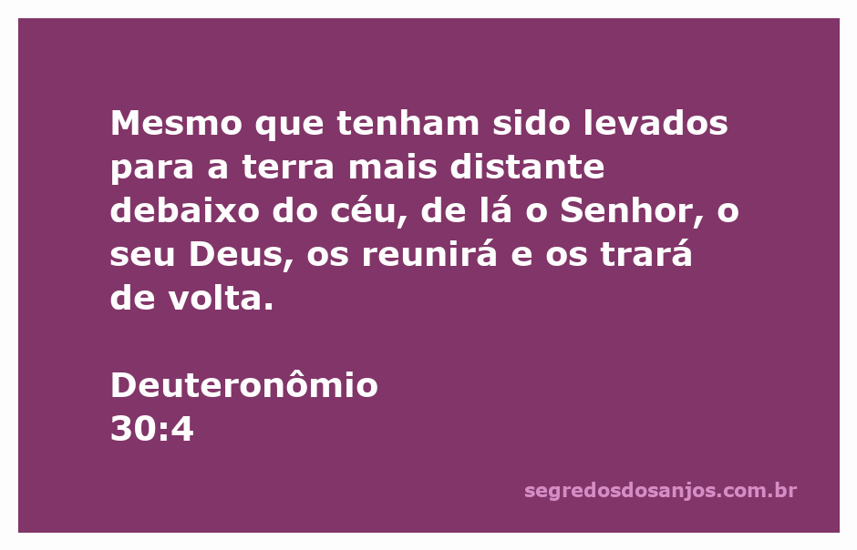 Ilustração da promessa de Deus de reunir Seu povo, mesmo em terras distantes, conforme Deuteronômio 30:4.