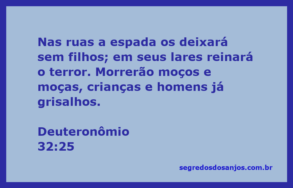 Ilustração representando a desolação e o terror mencionados em Deuteronômio 32:25, com ruas vazias e sombras de pessoas em luto.