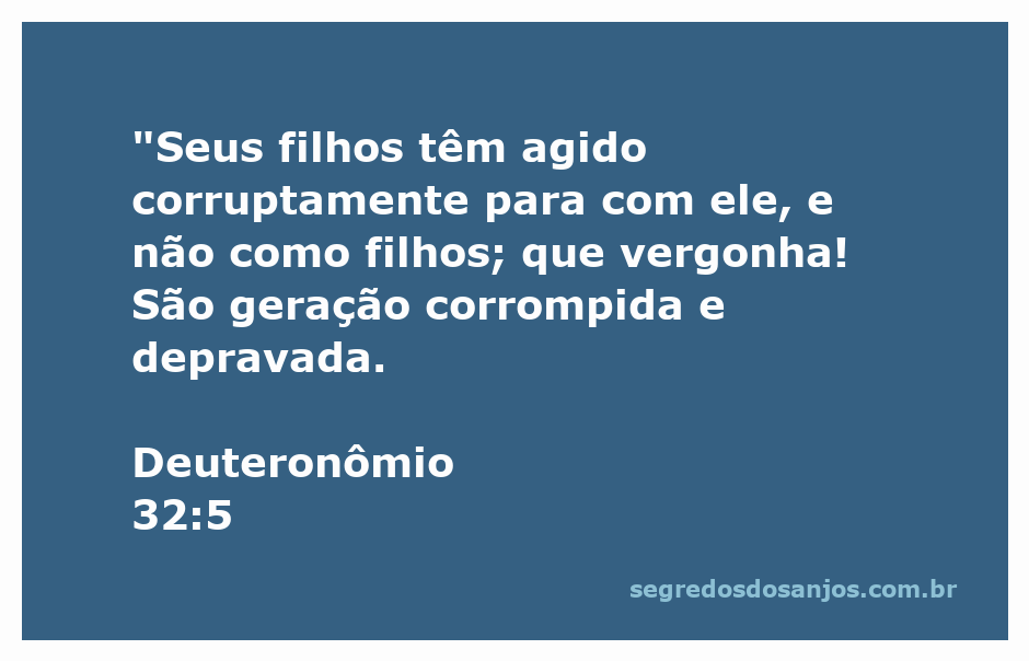 Imagem representando a corrupção moral mencionada em Deuteronômio 32:5