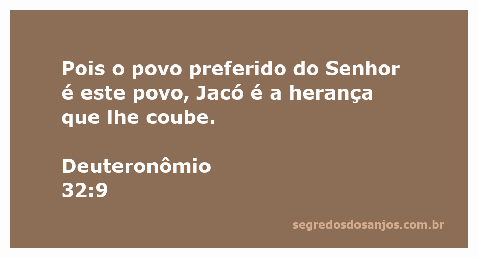 Imagem representativa do versículo Deuteronômio 32:9, destacando o povo de Jacó como a herança do Senhor.