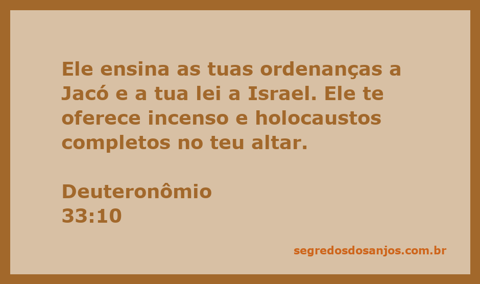 Imagem representativa de Moisés ensinando as ordenanças de Deus a Jacó e Israel, com altar ao fundo.