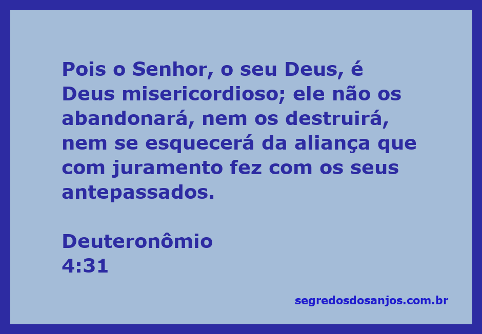 Imagem representativa da misericórdia de Deus conforme Deuteronômio 4:31.