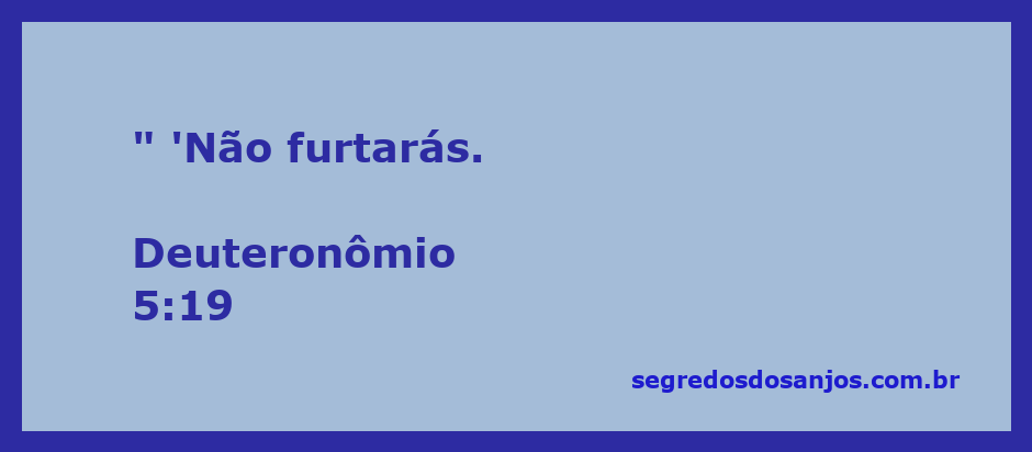 Imagem representativa do versículo Deuteronômio 5:19 que fala sobre a proibição de roubar.