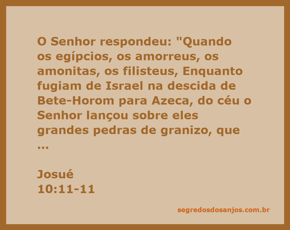 Representação artística da cena bíblica em Josué 10:11-11, onde pedras de granizo descem do céu sobre os inimigos de Israel durante a batalha.