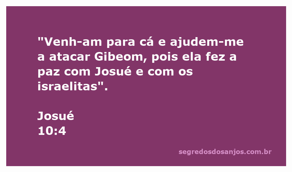 Josué convocando aliados para atacar Gibeom, destacando a importância da aliança entre Israel e Gibeom.