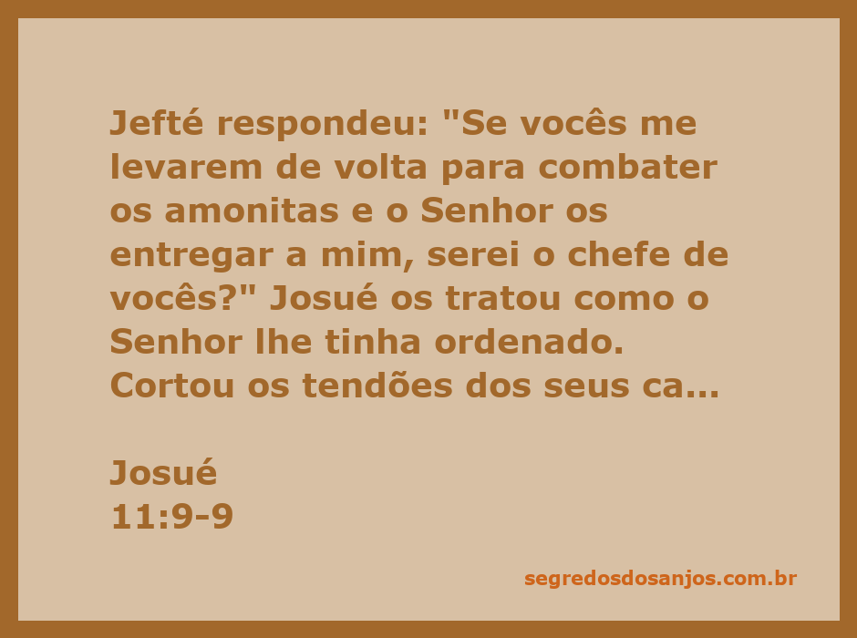 Imagem representando a vitória de Josué sobre os amonitas, com foco na ação de cortar os tendões dos cavalos e queimar os carros.