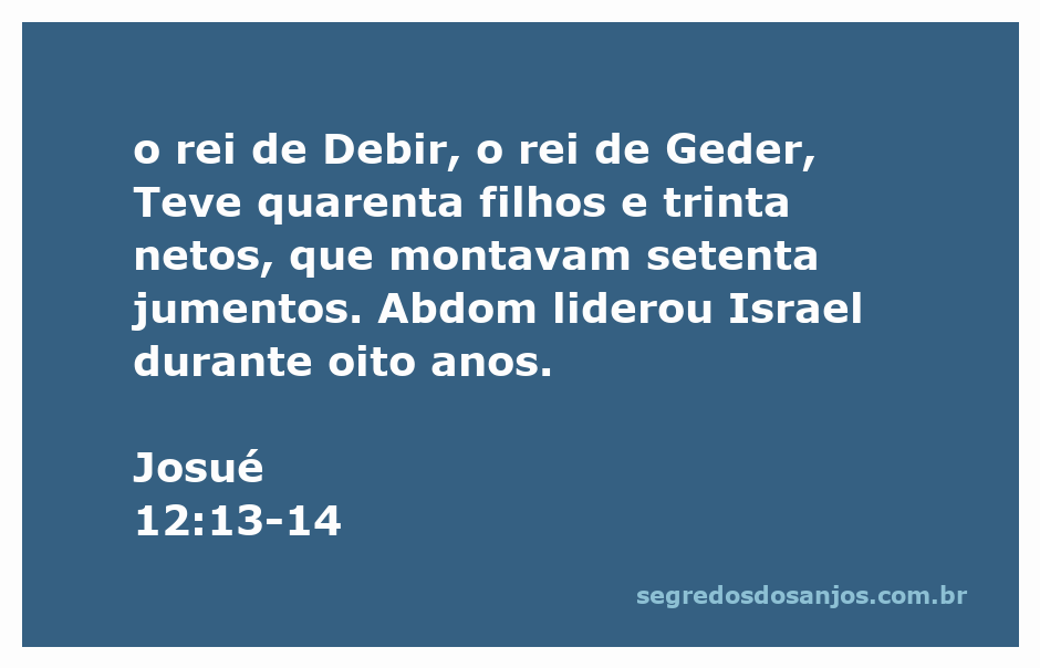 Ilustração do rei de Debir e suas gerações, simbolizando a liderança e a prosperidade em Israel, conforme Josué 12:13-14.