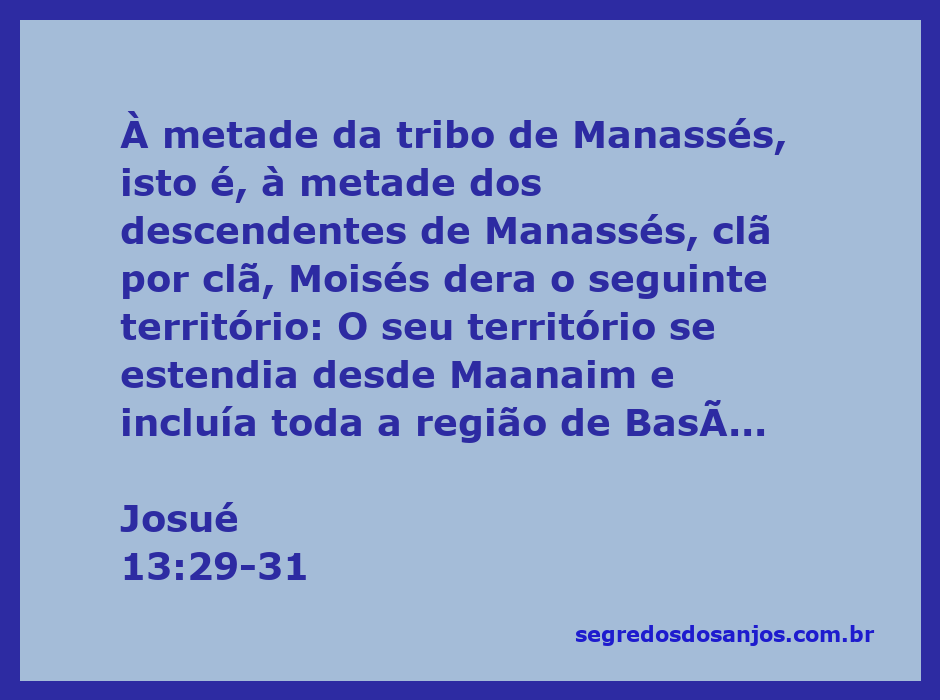 Mapa da região de Basã e território da metade da tribo de Manassés conforme descrito em Josué 13:29-31.
