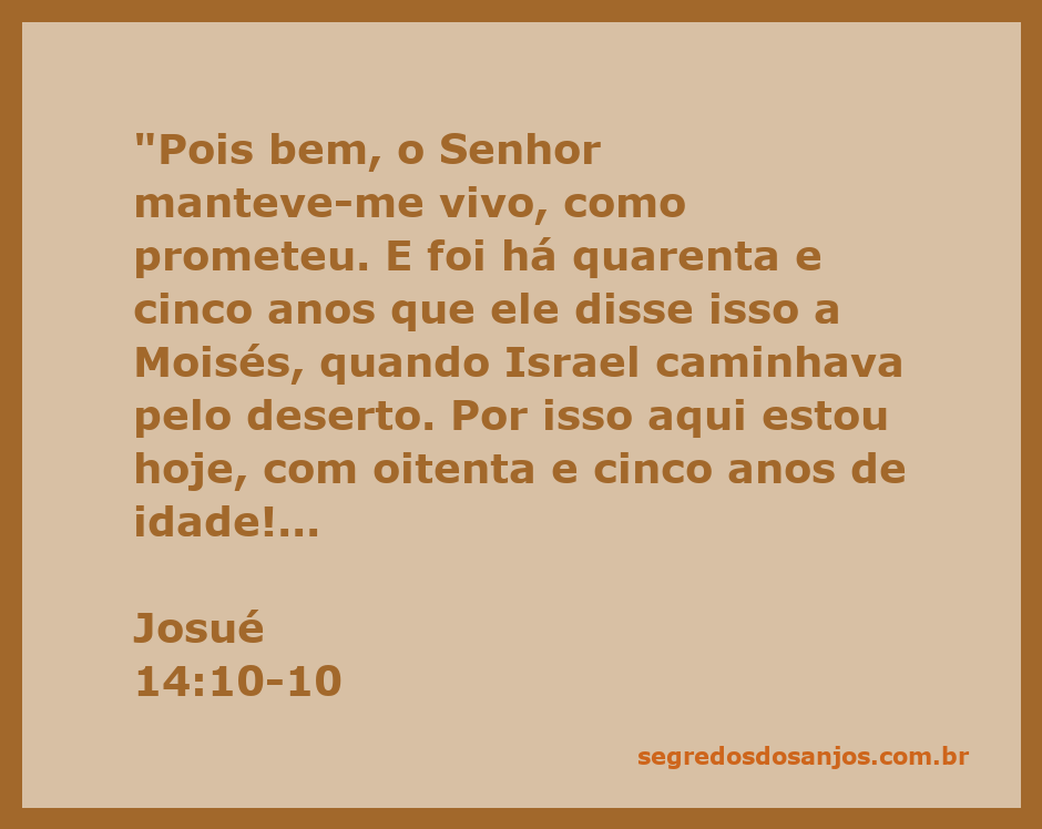 Imagem de um homem idoso refletindo sobre sua vida e promessas de Deus, com fundo representando o deserto.