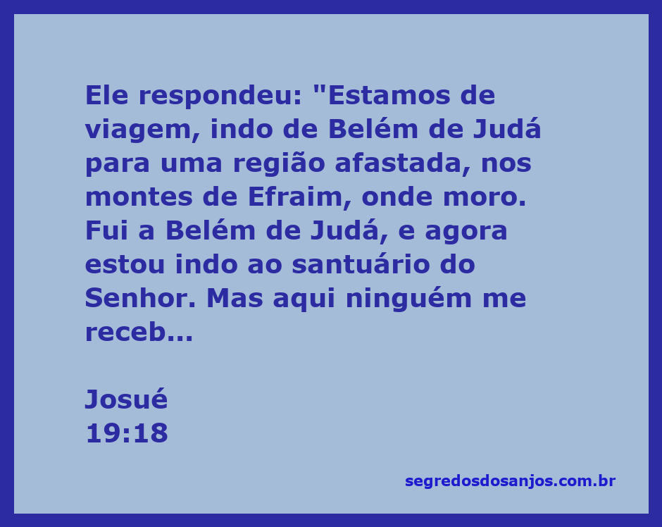 Imagem de um viajante em direção a um santuário, representando a passagem de Josué 19:18