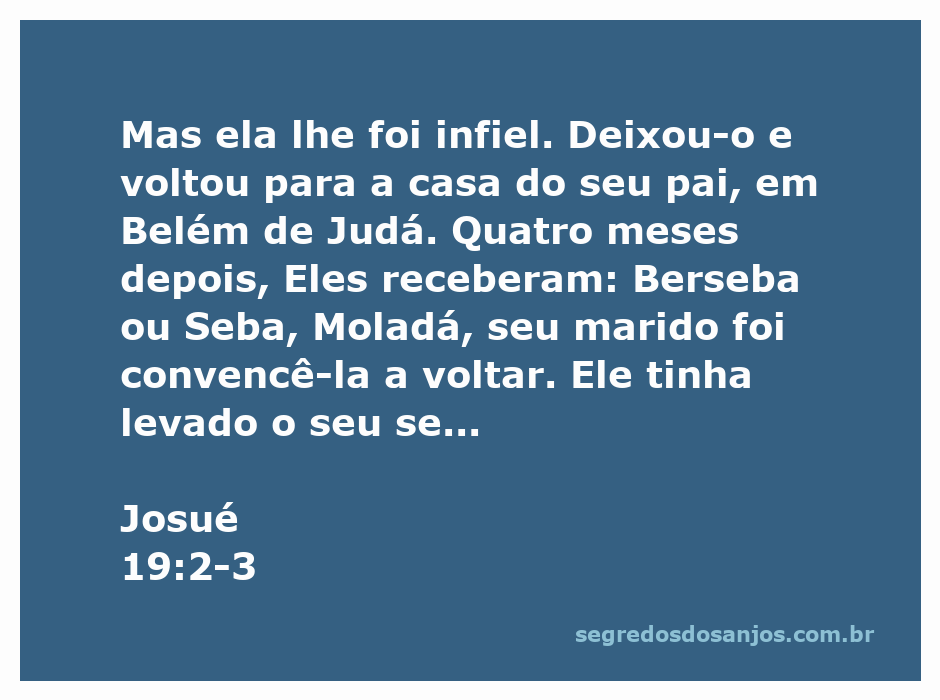 Ilustração da passagem de Josué 19:2-3, retratando a infidelidade e o retorno da mulher a Belém de Judá.