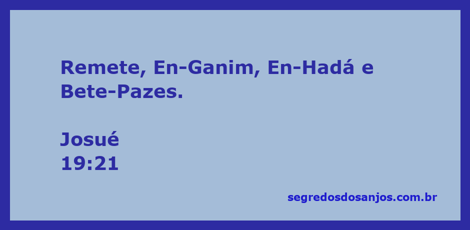 Mapa das cidades de En-Ganim, En-Hadá e Bete-Pazes mencionadas em Josué 19:21.
